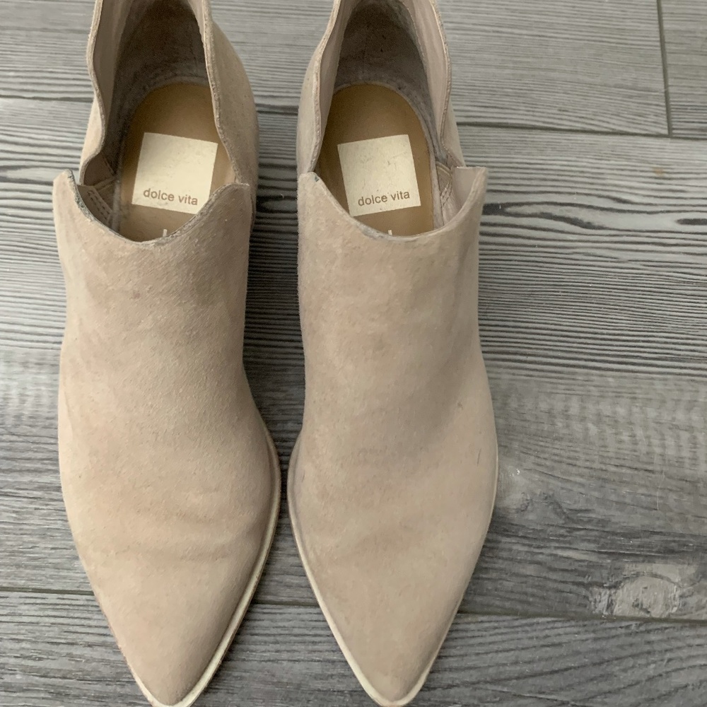 Tan Dolce Vita Booties, Size 7